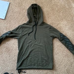 Green Forever 21 Hoodie with Tightening Strings around the waistline